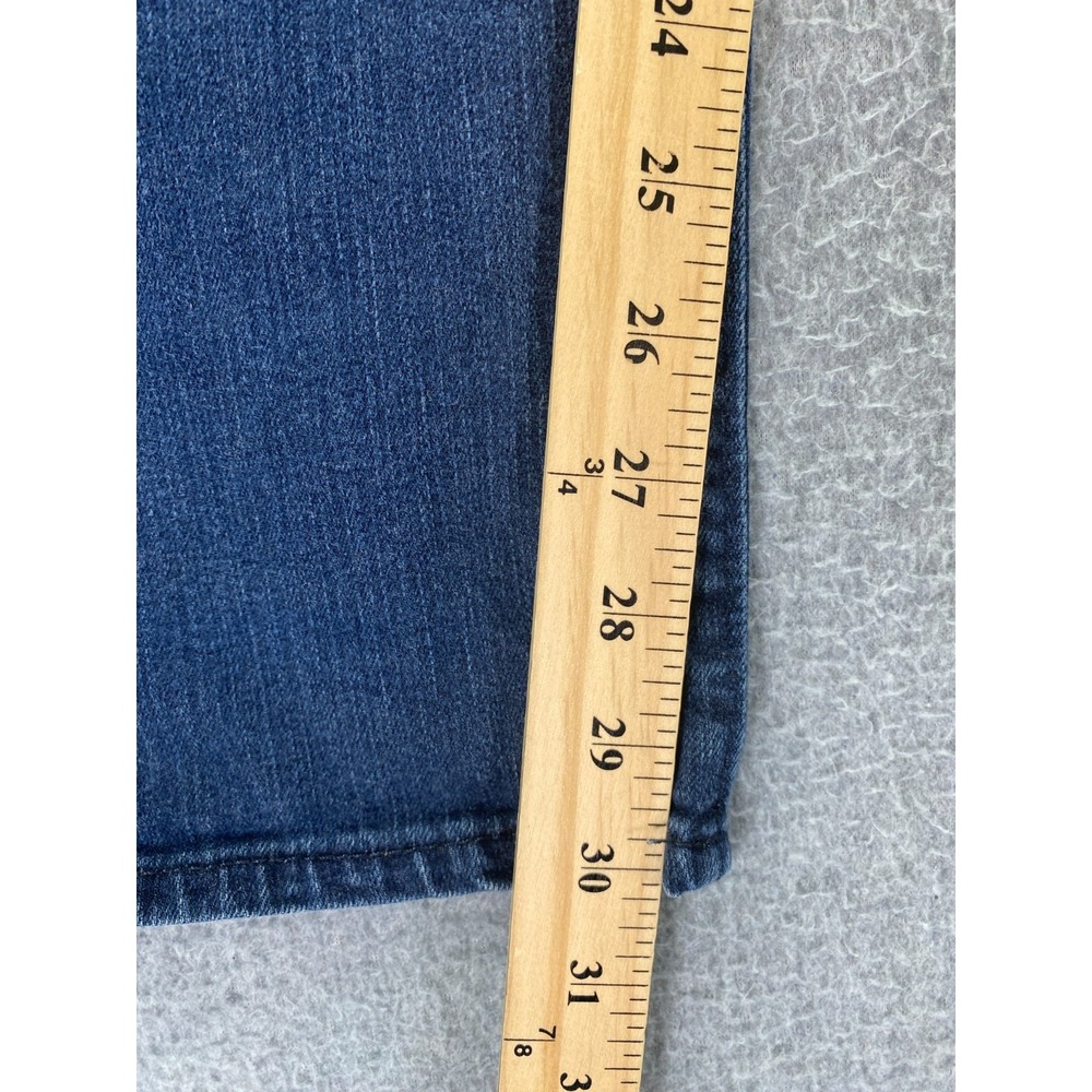 Spanx Jeans Womens 27 The Slim-X Straight Shaping Stretch Medium Wash Zip Fly - Picture 4 of 10